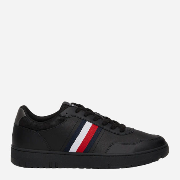 Sneakersy męskie skórzane Tommy Hilfiger FM0FM05116-BDS 40 Czarne (8720636822075) - obraz 1