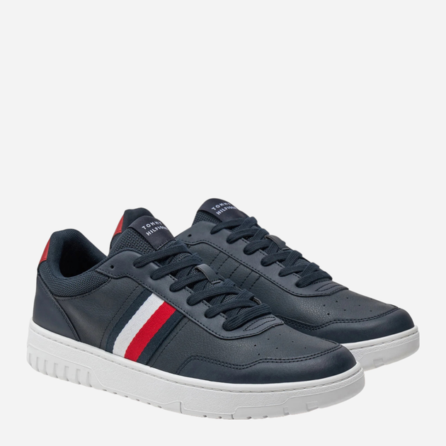 Sneakersy męskie skórzane Tommy Hilfiger FM0FM05116-DW5 43 Granatowe (8720636816654) - obraz 2