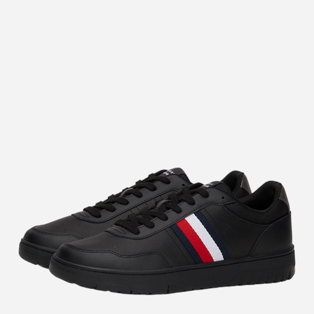 Sneakersy męskie skórzane Tommy Hilfiger FM0FM05116-BDS 40 Czarne (8720636822075) - obraz 2