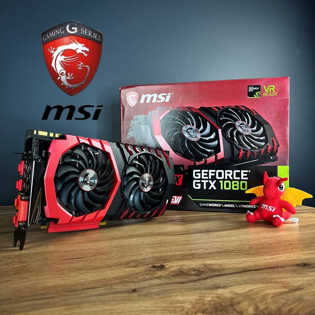 Дискретная видеокарта nVidia GeForce GTX 1080, 8 GB GDDR5X, 256-bit ...