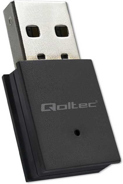 Adapter Wi-Fi Qoltec Ultra Fast Mini Wireless USB Wi-Fi/Bluetooth Black (5901878569895) - obraz 5