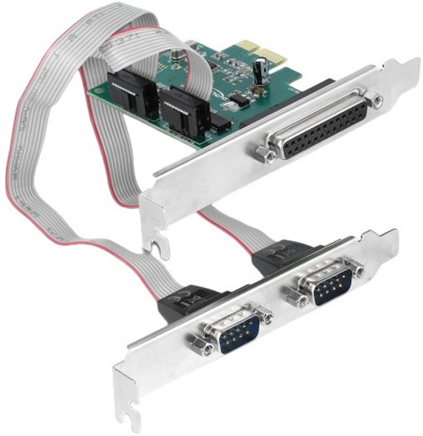 Adapter Delock PCI Express x1 - 2 x szeregowy RS-232, 1 x równoległy IEEE1284 (90413) - obraz 1