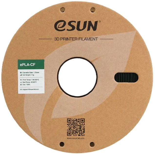 Пластик eSUN ePLA-CF Filament для 3D принтера 1 кг 1.75 мм зелений (6922572204713) - зображення 2