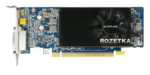 Видеокарта Sapphire PCI-Ex Radeon HD7750 LP 1024MB GDDR5 (128bit) (800/4500) (DVI, HDMI, miniDisplayPort) (11202-10-20G) - изображение 2