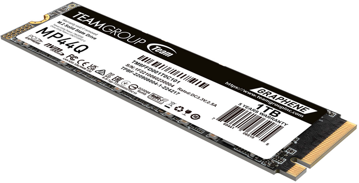 SSD диск Team Group MP44Q 1TB M.2 2280 PCIe 4.0 x4 3D NAND TLC (TM8FFD001T0C101) - изображение 3