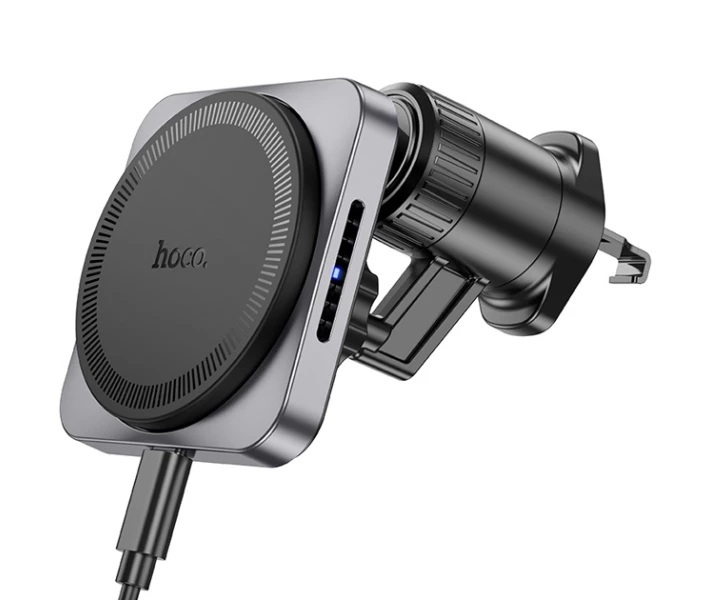 Автодержатель - беспроводное зарядное магсейф HOCO HW15 MagSafe 15W - изображение 3