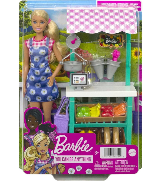 Lalka z akcesoriami Mattel Barbie Farmers Market 29 cm (194735015542) - obraz 1