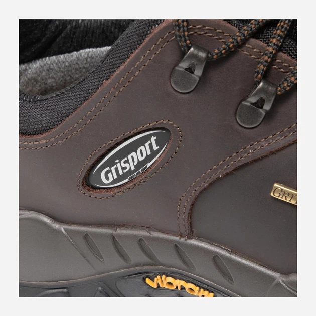Buty trekkingowe męskie wodoszczelne Grisport 10309D69G 40 25.7 cm Ciemnobrązowe (5907483401544) - obraz 9