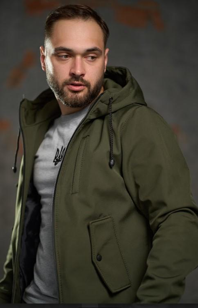 Мужской костюм Softshell утепленный куртка и штаны на флисе Intruder 0190 L Хаки ( IN - 0190/01 C ) - изображение 7