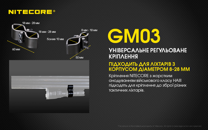 Кріплення на зброю Nitecore GM03 - зображення 2