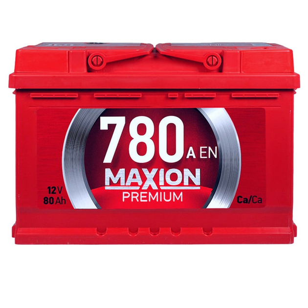 Автомобильный аккумулятор Maxion Premium TR 80Аh 780A R+ (L3) - Фото 1 Автомобильный аккумулятор Maxion Premium TR 80Аh 780A R+ (L3) - изображение 1