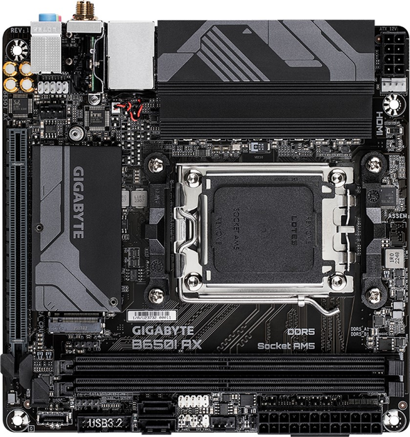 Płyta główna Gigabyte B650I AX (sAM5, AMD B650, PCI-Ex16) - obraz 2