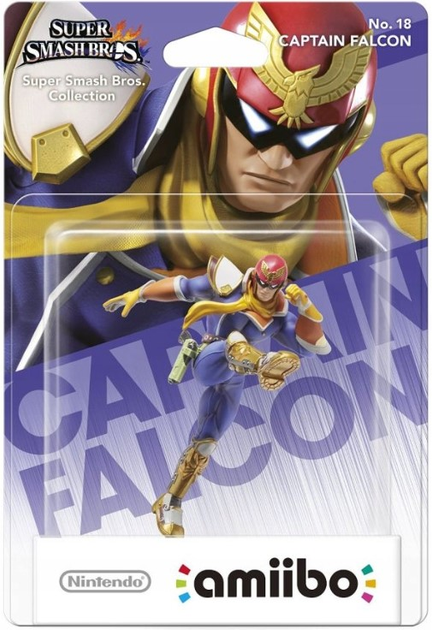 Фігурка Nintendo Amiibo Smash Captain Falcon 18 (0045496352530) - зображення 1