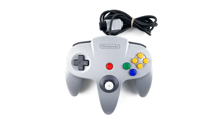 Набор Консоль Nintendo N64 FAT Europe Charcoal Grey Без Геймпада Б/У + Геймпад Проводной Grey 1.8m - изображение 4