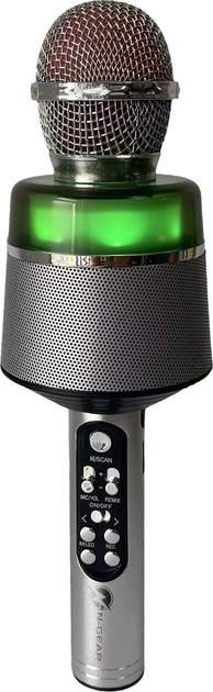 Mikrofon karaoke N-Gear Bluetooth STARMIC S20LS Silver (8720589823174) - obraz 1