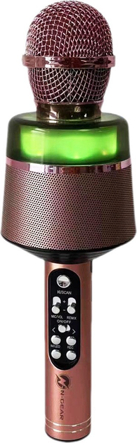 Мікрофон караоке N-Gear Bluetooth STARMIC S20LSP Rose Gold (8720589823181) - зображення 1