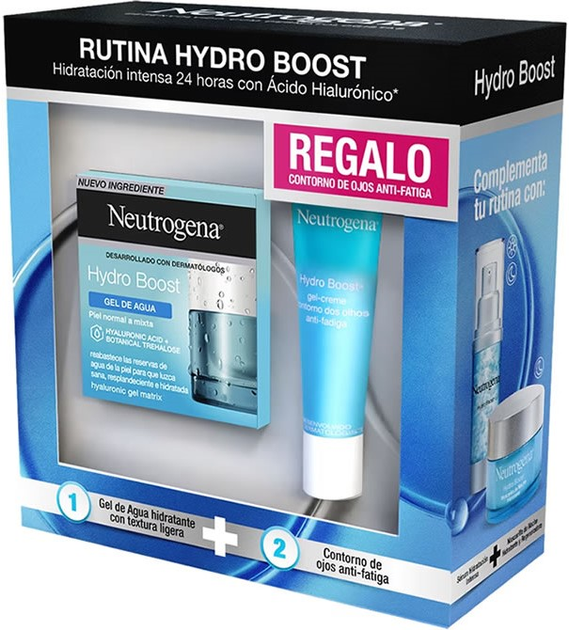 Zestaw do pielęgnacji twarzy Neutrogena Moisturiser Hydro Boost Water żel do twarzy 50 ml + żel pod oczy 15 ml (3574661388892) - obraz 1