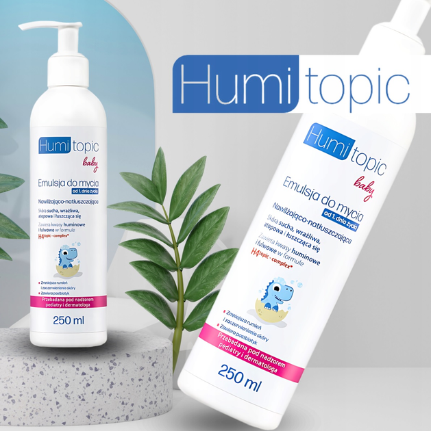 Emulsja Humitopic do mycia skóry głowy i ciała dla dzieci od 1 dnia życia 250 ml (5904815654067) - obraz 5