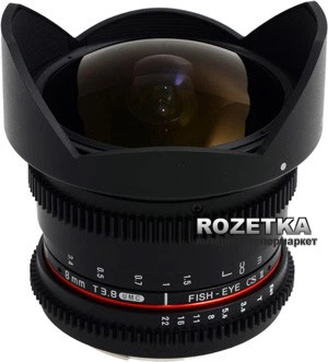 SAMYANG 8mm T3.1 FISH-EYE Ⅱ Samyang 8mm T3.8 AS IF UMC Fish-eye CS II VDSLR Sony-E – фото