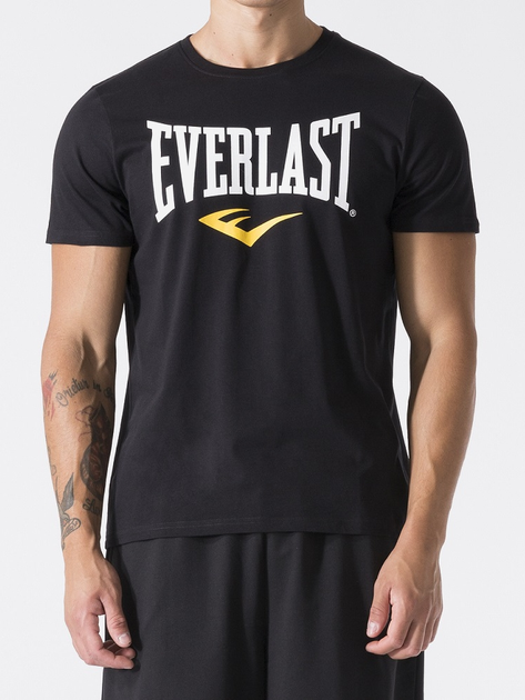 Акція на Футболка бавовняна довга чоловіча Everlast 37M290J86-2000 S Чорна від Rozetka