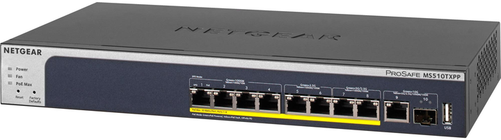 Przełącznik Netgear MS510TXPP Multi-Gigabit SFP+ PoE (606449120967) - obraz 1