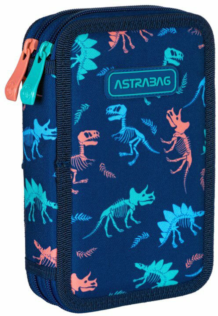 Подвійний пенал Astrabag Dinosaur AC2 без аксесуарів (5901137224299) - зображення 1