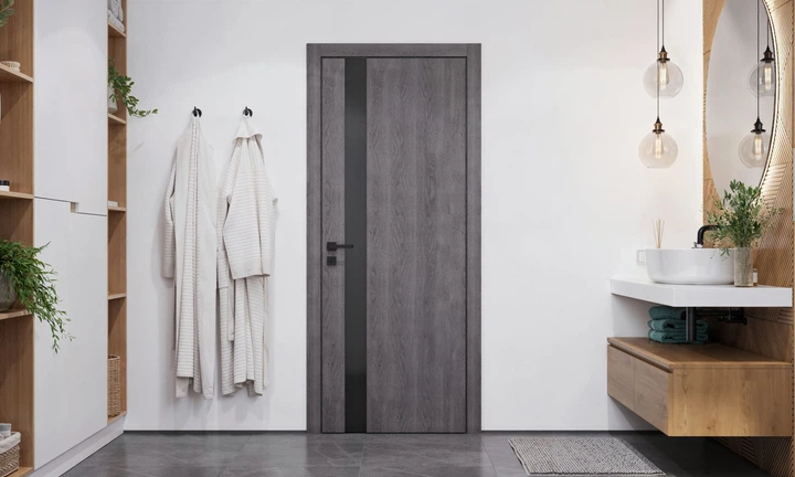 Двері міжкімнатні DOORS Smart TRENTO 03BG Дуб суво (ПВХ), 600x2000 - изображение 3