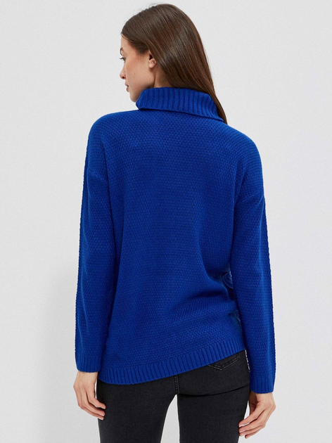 Sweter z golfem damski Moodo Z-SW-3914 S Niebieski (5904152339085) - obraz 2