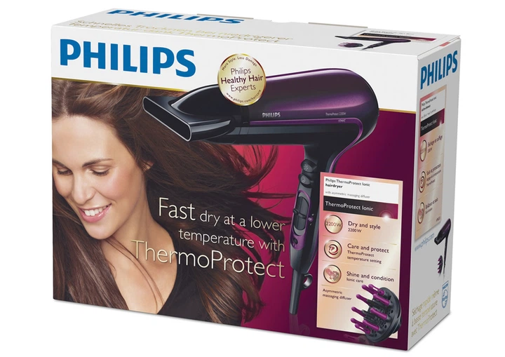 Фен PHILIPS ThermoProtect Ionic HP8233/00 - зображення 4