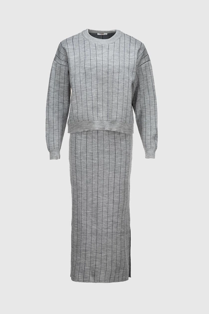 Костюм женский Femme 10104 One Size Серый - Фото 8 Костюм женский Femme 10104 One Size Серый - изображение 8