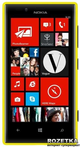 Мобильный телефон Nokia Lumia 720 Yellow - изображение 1