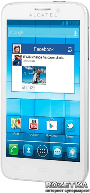 Мобильный телефон Alcatel One Touch Snap 7025D White (Snap 7025D ...