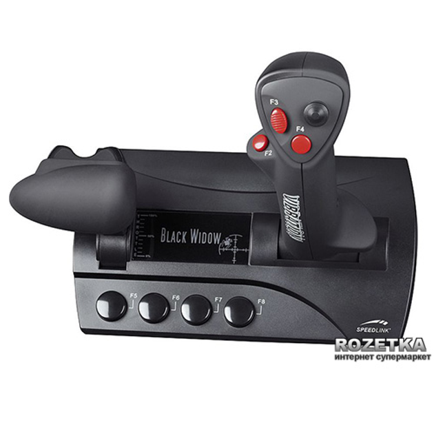 Проводной джойстик SPEEDLINK Black Widow PC Black (SL-6640-BK) – фото ...