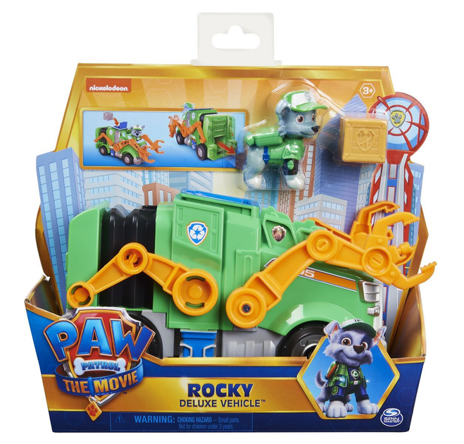 Вантажний автомобіль Spin Master Paw Patrol The Movie Rocky Deluxe c фігуркою (778988363782) - зображення 1