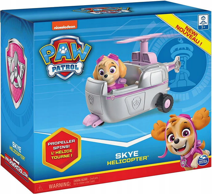 Вертоліт Spin Master Paw Patrol Skye c фігуркою (778988288726) - зображення 1