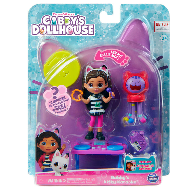 Набір фігурок Spin Master Gabby's Dollhouse Cat-Tivity Pack Kitty Karaoke з аксесуарами (778988374177) - зображення 1