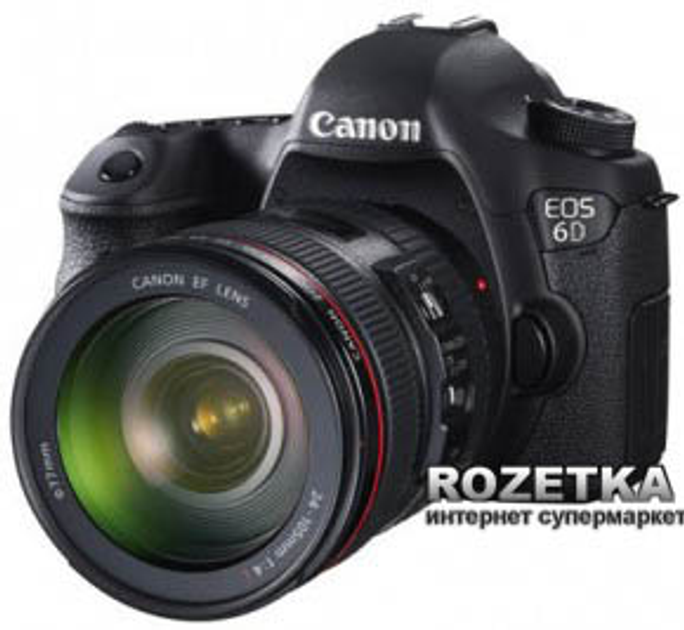 Фотоаппарат Canon EOS 6D 24-105 IS USM WG Kit (8035B032) купить на ...