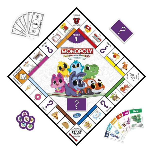 Gra planszowa Hasbro Junior Moje pierwsze Monopoly (5010993940004) - obraz 2