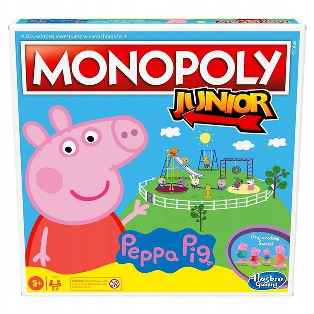 Gra planszowa Hasbro Monopoly Junior Świnka Peppa (5010993793396) - obraz 1