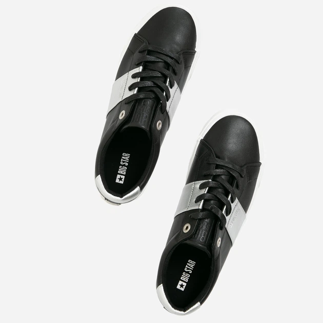 Жіночі кеди низькі Big Star JJ274360 39 Чорні (5900714501334) - зображення 3