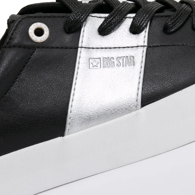 Жіночі кеди низькі Big Star JJ274360 39 Чорні (5900714501334) - зображення 6