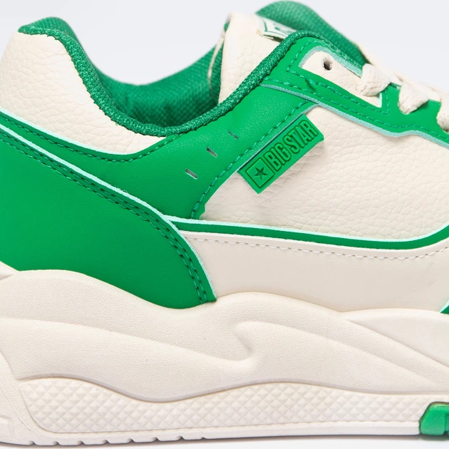 Sneakersy damskie Big Star NN274671 40 Beżowy/Zielony (5900714741730) - obraz 6