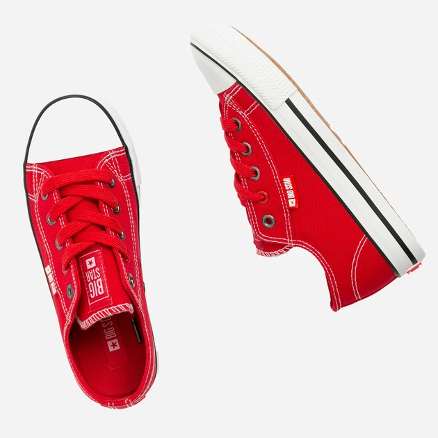 Підліткові кеди для хлопчика Big Star JJ374402 35 Червоні (5900714490966) - зображення 3