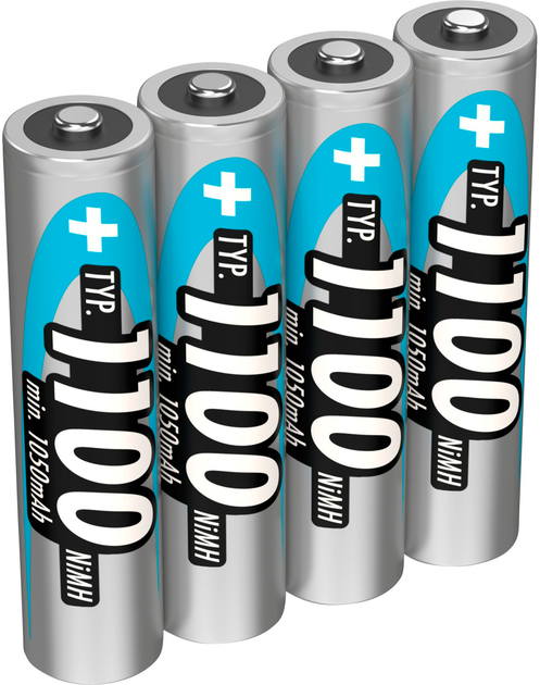 Akumulator uniwersalny Ansmann AAA Ni-MH 1100 mAh 4 szt (4013674035236) - obraz 2