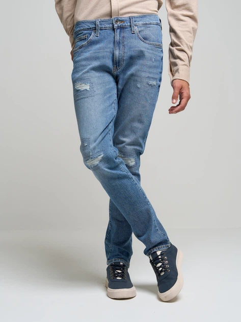 Джинси Slim Fit чоловічі Big Star Terry Carrot-265 W30L32 Блакитні (5900714548261) - зображення 3