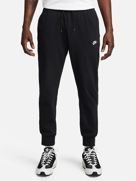 Акція на Спортивні штани чоловічі Nike M Nk Club Knit Jogger FQ4330-010 XL Чорні від Rozetka