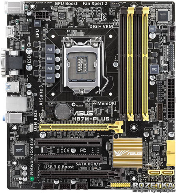 Материнская плата Asus H87M-Plus (s1150, Intel H87, PCI-Ex16) – фото ...