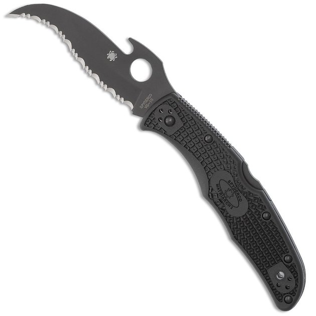 Складаний ніж Spyderco Matriarch 2 Black Blade Emerson Opener C12SBBK2W - зображення 1