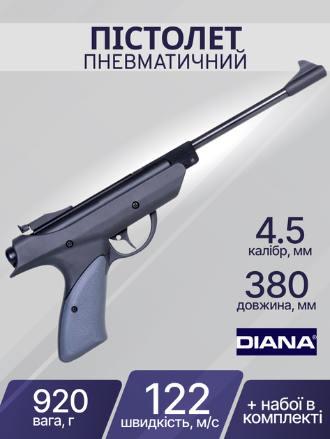 Пистолет пневматический Diana P-Five 4,5 мм 7,5J 10500200 - изображение 2