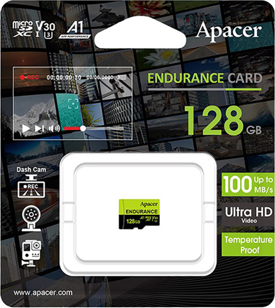 Karta pamięci Apacer microSDXC 128GB UHS-I U1 (AP128GEDM1D05-R) - obraz 2